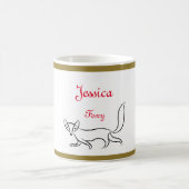 Personalisierte "Foxy"-Tasse Kaffeetasse (Mittel)