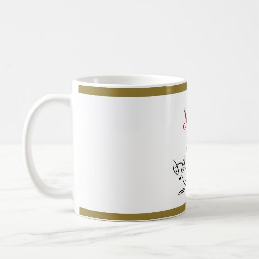 Personalisierte "Foxy"-Tasse Kaffeetasse (Links)