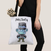 Personalisierte Frankenstein Leckerei Tote Bag Tasche (Von Nahem)