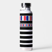 Personalisierte Frankreich - Patriotische Flagge Trinkflasche (Rechts)