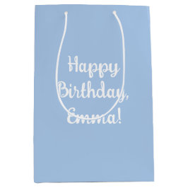 Personalisierte Französisch-Blue-Gift-Bag Mittlere Geschenktüte