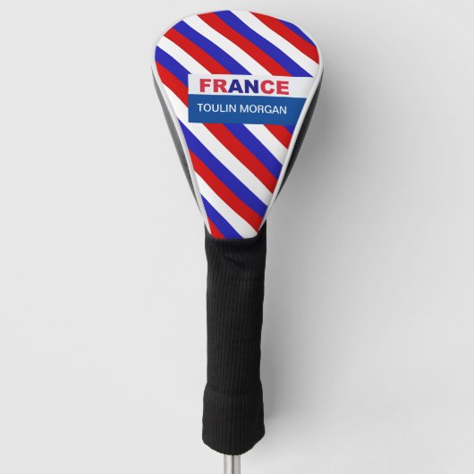 Personalisierte französische Flagge Golf Headcover (Vorderseite)