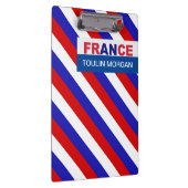 Personalisierte französische Flagge Klemmbrett (Rechts)