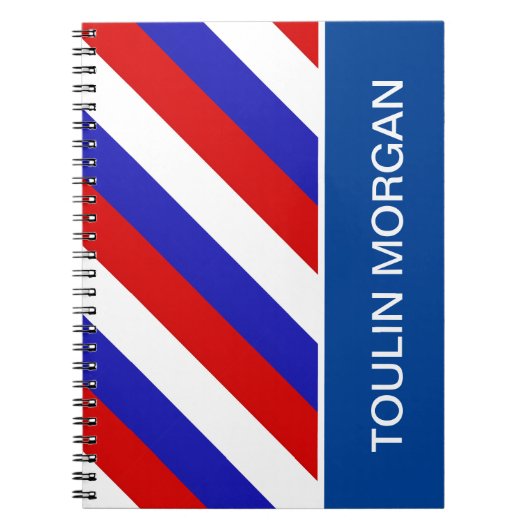 Personalisierte französische Flagge Notizblock (Vorderseite)