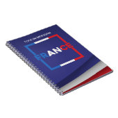 Personalisierte französische Flagge Notizblock (Rechte Seite)