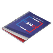 Personalisierte französische Flagge Notizblock (Linke Seite)