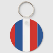Personalisierte französische Flagge Schlüsselanhänger (Rückseite)
