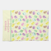 Personalisierte französische Macarons |Macaroons Geschirrtuch (Horizontal)