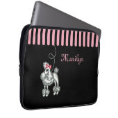 Personalisierte französische Pudel-Laptoptasche Laptopschutzhülle (Vorne Rechts)
