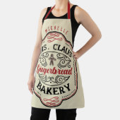Personalisierte Frau Claus Gingerbread Bäckerei Schürze (InSitu)