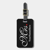 Personalisierte Frau Ehefrau Bride Seine neuen Wün Gepäckanhänger (Vorderseite vertikal)