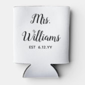 Personalisierte Frau Est Ihr Date Bride Geschenk C Dosenkühler (Vorderseite)