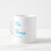 Personalisierte Frau Est Ihr Date Bride Geschenk C Kaffeetasse (Vorderseite Links)