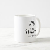 Personalisierte Frau Est Ihr Date Bride Geschenk C Kaffeetasse (VorderseiteRechts)