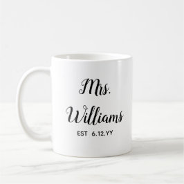 Personalisierte Frau Est Ihr Date Bride Geschenk C Kaffeetasse