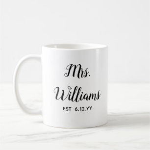 Personalisierte Frau Est Ihr Date Bride Geschenk C Kaffeetasse