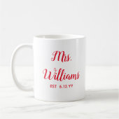 Personalisierte Frau Est Ihr Date Bride Geschenk C Kaffeetasse (Links)