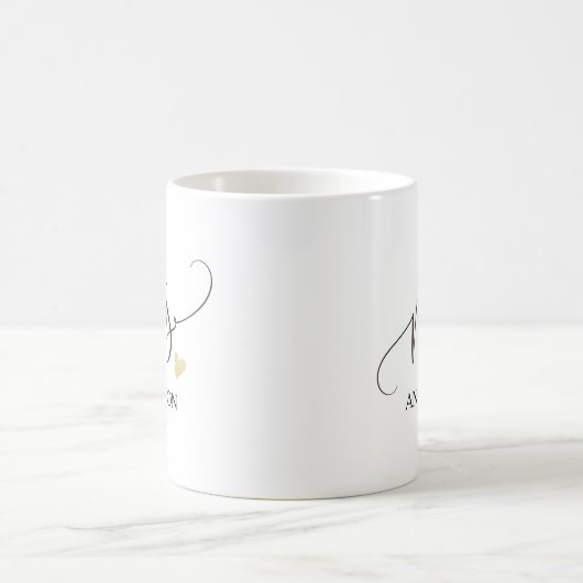 Personalisierte Frau Future Mrs.2 Kaffeetasse (Mittel)
