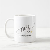 Personalisierte Frau Future Mrs.2 Kaffeetasse (Links)