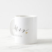Personalisierte Frau Future Mrs.3 Kaffeetasse (Vorderseite Links)