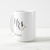 Personalisierte Frau Future Mrs. Kaffeetasse (Vorderseite Links)