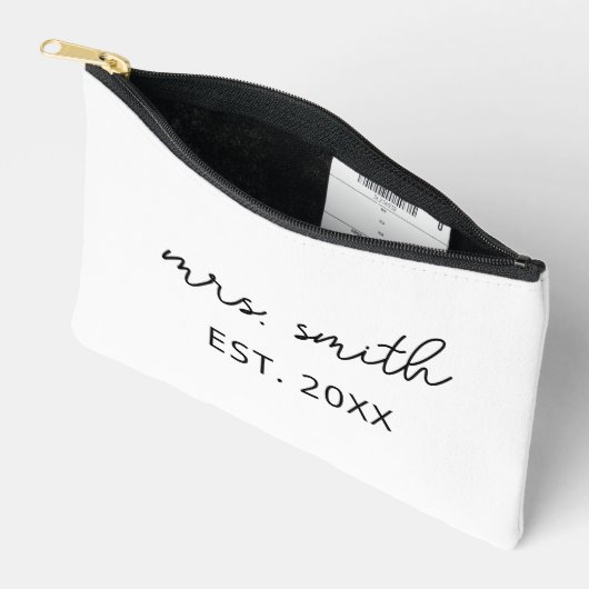 Personalisierte Frau Makeup Custom Bride Brautpart Zubehörtasche (Offen)