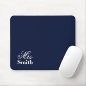Personalisierte Frau Name Navy Mousepad (Mit Mouse)