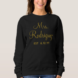 Personalisierte Frau Newlywed Custom Present for B Sweatshirt
