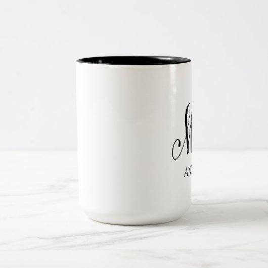 Personalisierte Frau | Überbrückung-2 Zweifarbige Tasse (Mittel)