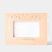 Personalisierte Frau und Mrs. Gay Couples heißen H Geätzte Rahmen (Vorderseite)