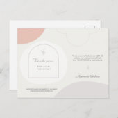 Personalisierte Frau Vielen Dank für Ihr Unternehm Postkarte (Vorne/Hinten)