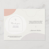 Personalisierte Frau Vielen Dank für Ihr Unternehm Postkarte (Vorderseite)