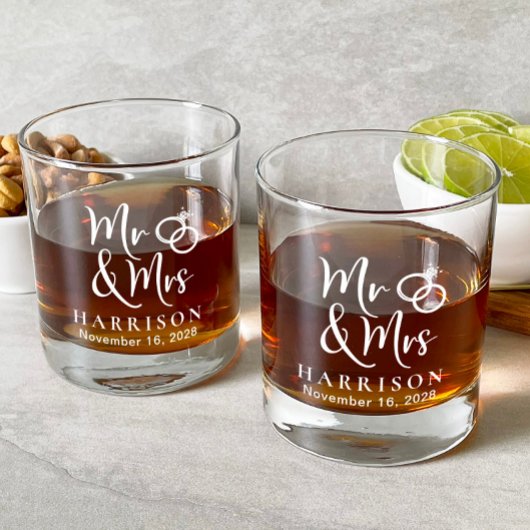 Personalisierte Frau Wedding Whiskyglas