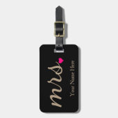 Personalisierte Frau Wife Bride Newly Weds Gepäckanhänger (Vorderseite vertikal)