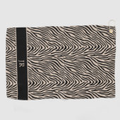 Personalisierte Frauen in der Tierausdruck Mit Mon Golfhandtuch (Horizontal)