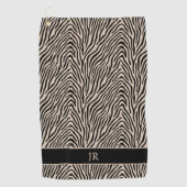 Personalisierte Frauen in der Tierausdruck Mit Mon Golfhandtuch (Vorderseite)