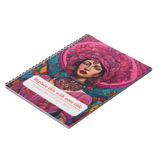 Personalisierte Frauen Notizblock (Linke Seite)