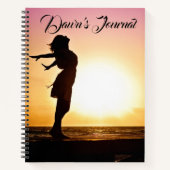 Personalisierte Frauendämmerung Notizblock (Vorderseite)