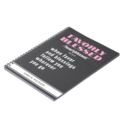 Personalisierte Frauenförderung Notizblock (Linke Seite)