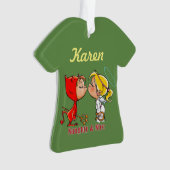 Personalisierte freche u. Nizza Ornament (Vorderseite)