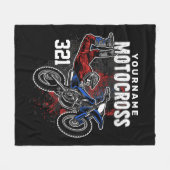Personalisierte Freestyle Motocross Racing FMX Tri Fleecedecke (Vorderseite (Horizontal))