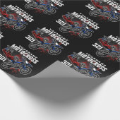 Personalisierte Freestyle Motocross Racing FMX Tri Geschenkpapier (Ecke)