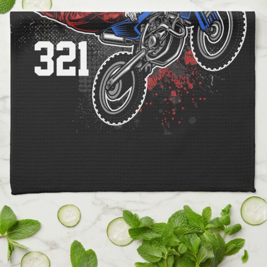 Personalisierte Freestyle Motocross Racing FMX Tri Geschirrtuch (Gefaltet)