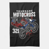 Personalisierte Freestyle Motocross Racing FMX Tri Geschirrtuch (Vertikal)