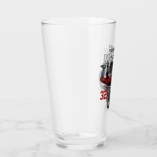 Personalisierte Freestyle Motocross Racing FMX Tri Glas (Rechts)