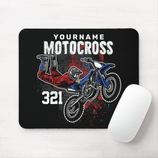 Personalisierte Freestyle Motocross Racing FMX Tri Mousepad (Mit Mouse)