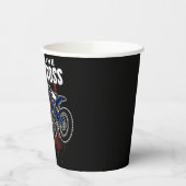 Personalisierte Freestyle Motocross Racing FMX Tri Pappbecher (Links)