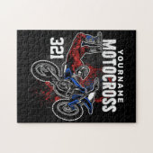 Personalisierte Freestyle Motocross Racing FMX Tri Puzzle (Horizontal)