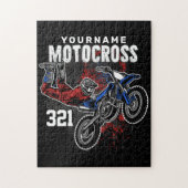 Personalisierte Freestyle Motocross Racing FMX Tri Puzzle (Vertikal)