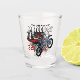 Personalisierte Freestyle Motocross Racing FMX Tri Schnapsglas